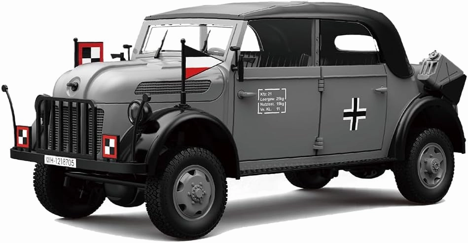 RC Command Vehicle Model HG4-51 1/18 2.4Ghz Electric Brushed Simulation 4WD Military Vehicle (High-end Version/Gray)