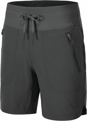 Rdruko Women's Swim Board Shorts with Liner 7" High Waisted UPF 50  Beach Trunks Shorts
