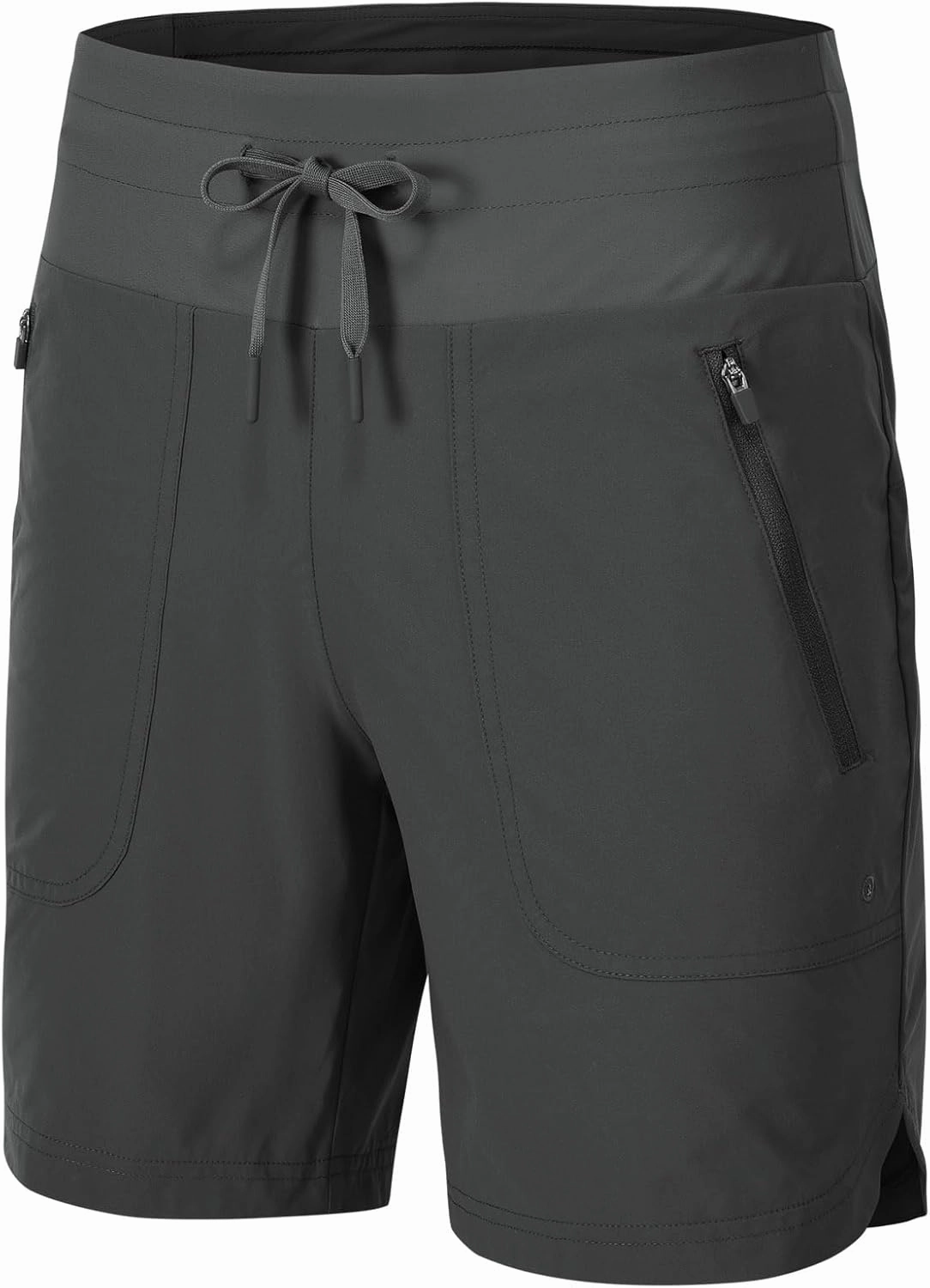 Rdruko Women's Swim Board Shorts with Liner 7" High Waisted UPF 50  Beach Trunks Shorts