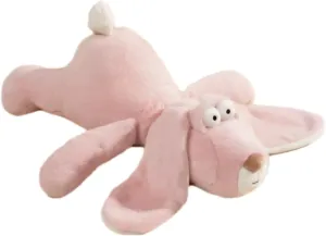 Realistic Bunny Toy, Soft Pink Rabbit Plush with Floppy Ears, 18" Long-Eared Bunny Stuffed Animal, for Kids Girls Boys Friends Birthday