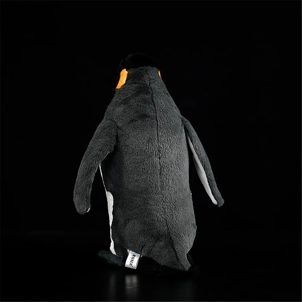 Realistic King Penguin Plush Stuffed Animal - Premium Soft Fabric, Lifelike Details, 11.8 Inches