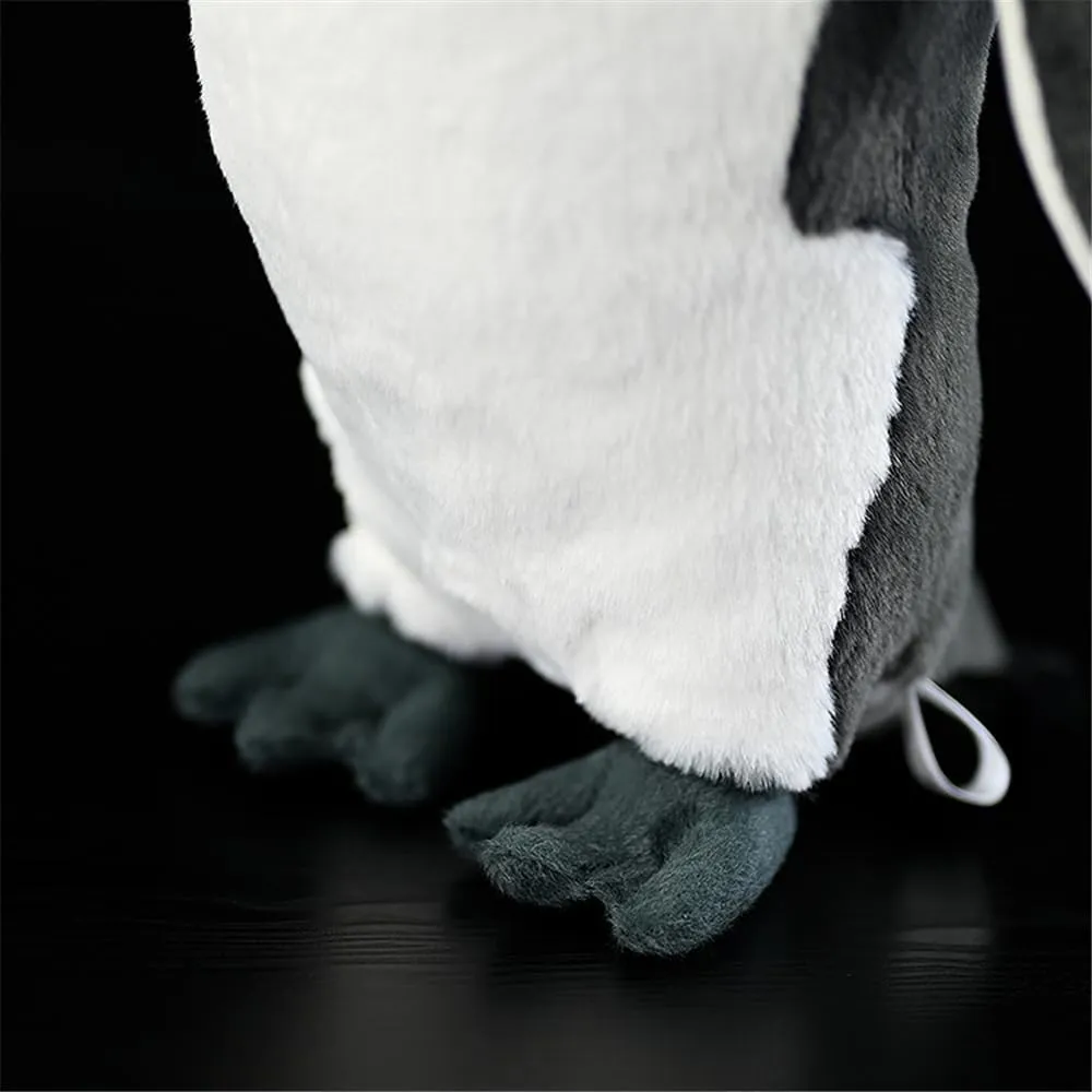 Realistic King Penguin Plush Stuffed Animal - Premium Soft Fabric, Lifelike Details, 11.8 Inches