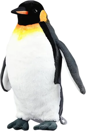 Realistic King Penguin Plush Stuffed Animal - Premium Soft Fabric, Lifelike Details, 11.8 Inches
