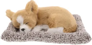 Realistic Simulation Dog for Car Dashboard Decorative Plush Toy Sleepy Puppy Car Ornament Easy Install Pet Dashboard Dec