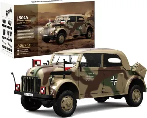 Remote Control Car for Adults, 2.4G RC Car 1/18 RC Command Vehicle Model Electric Brushed 4WD RC Military Vehicle Car RC Auto, RC Sport Racing Car RC Drift Car -RTR Version