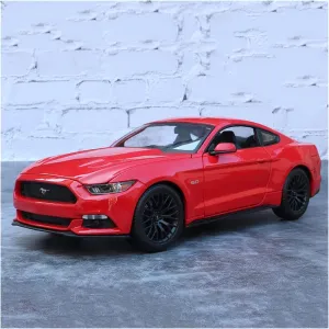 Resin Car Vehicle Model 1 18 Fit for Ford Mustang 5.0 GT Alloy Simulation Car Model Boys Collection Decoration Festive Deluxe Gift(Size:Red)