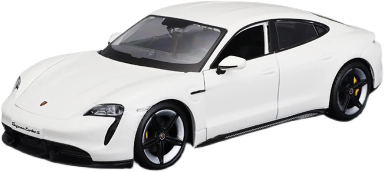 Resin Car Vehicle Model 1 24 Fit for Porsche Taycan Turbo S Diecast Alloy Simulation Car Model Collection Decoration Festive Deluxe Gift(Size:White), ZMAOAZ200510103