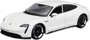 Resin Car Vehicle Model 1 24 Fit for Porsche Taycan Turbo S Diecast Alloy Simulation Car Model Collection Decoration Festive Deluxe Gift(Size:White), ZMAOAZ200510103