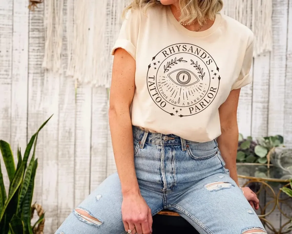 Rhysand's Tattoo Parlor Shirt - A Court of Thorns and Roses T-Shirt, Book Worm Gift