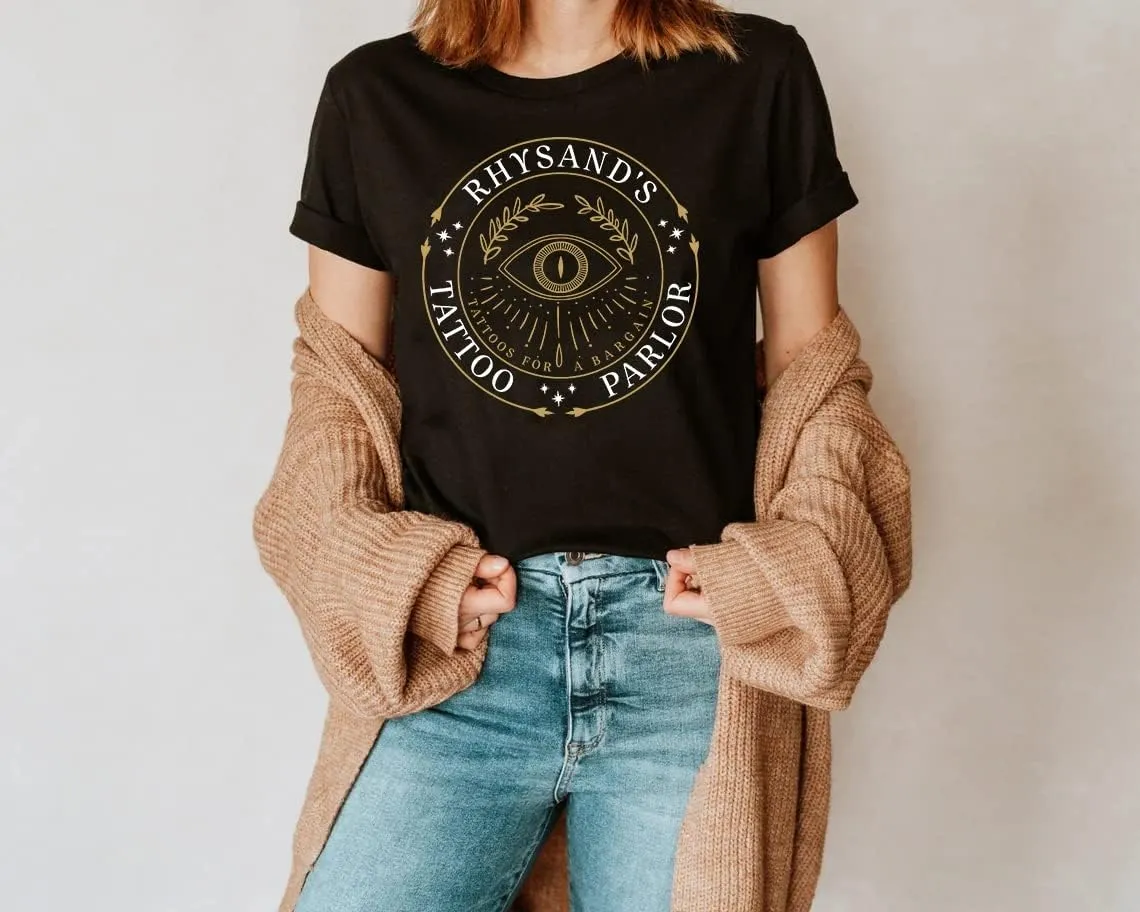 Rhysand's Tattoo Parlor Shirt - A Court of Thorns and Roses T-Shirt, Book Worm Gift