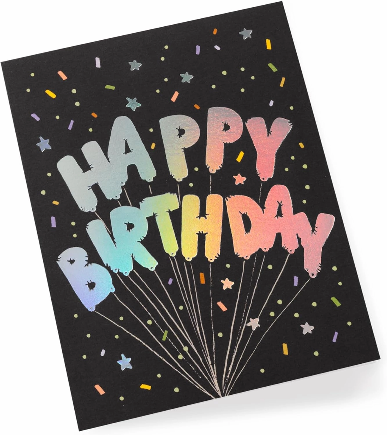 RIFLE PAPER CO. Birthday Cards Boxed Set of 12 with Envelopes | Lets Your Thoughtful Handwritten Note Take Center Stage (Artisanally Crafted in the USA, 4.25" L x 5.5" W), Mylar Birthday Balloons