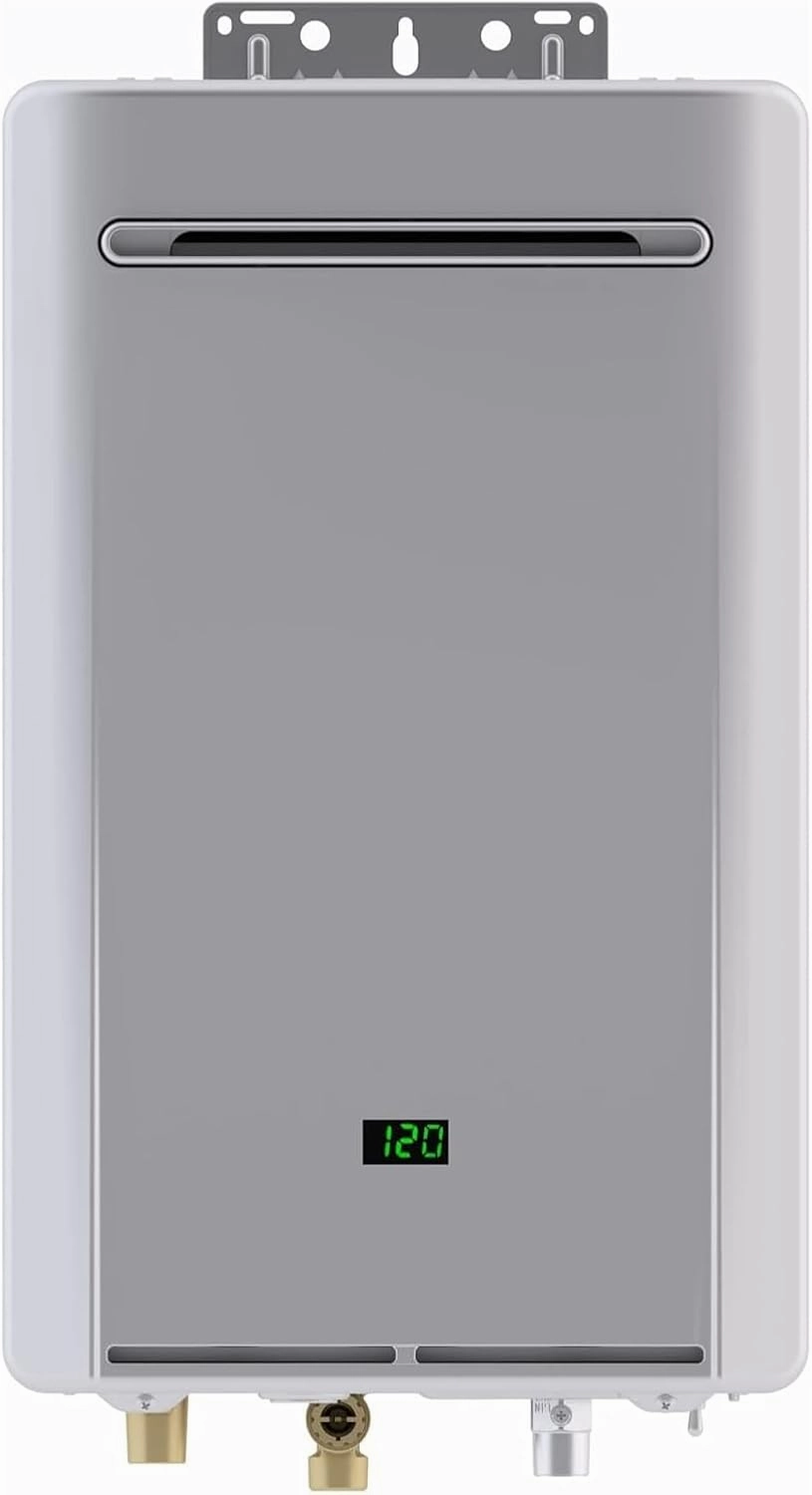 Rinnai RE199eN Non-Condensing Natural Gas Tankless Water Heater, Up to 9.8 GPM, Outdoor Installation, 199,000 BTU