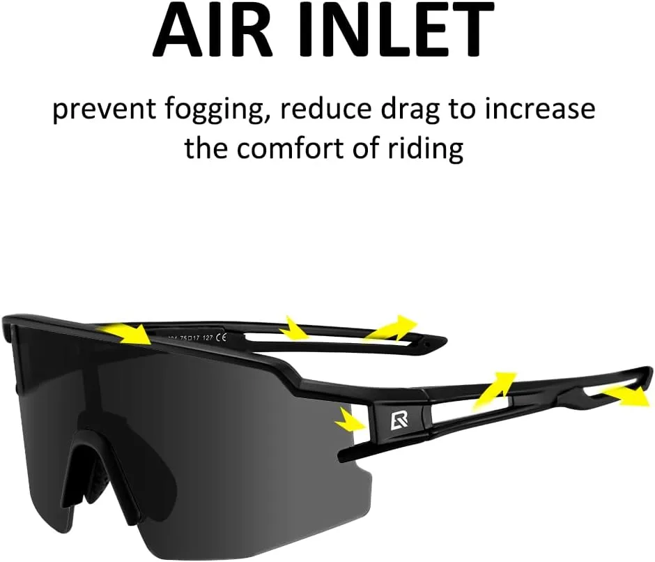 ROCKBROS Polarized Sunglasses for Men Women UV Protection Cycling Sunglasses Sport Glasses