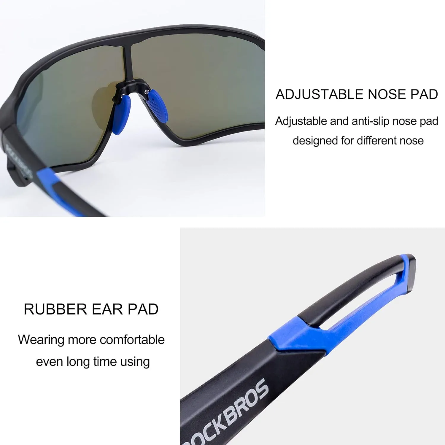 ROCKBROS Polarized Sunglasses UV Protection for Women Men Cycling Sunglasses