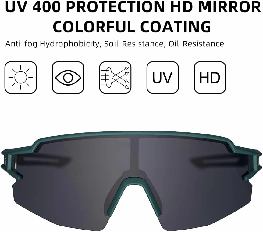 ROCKBROS Polarized Sunglasses for Men Women UV Protection Cycling Sunglasses Sport Glasses