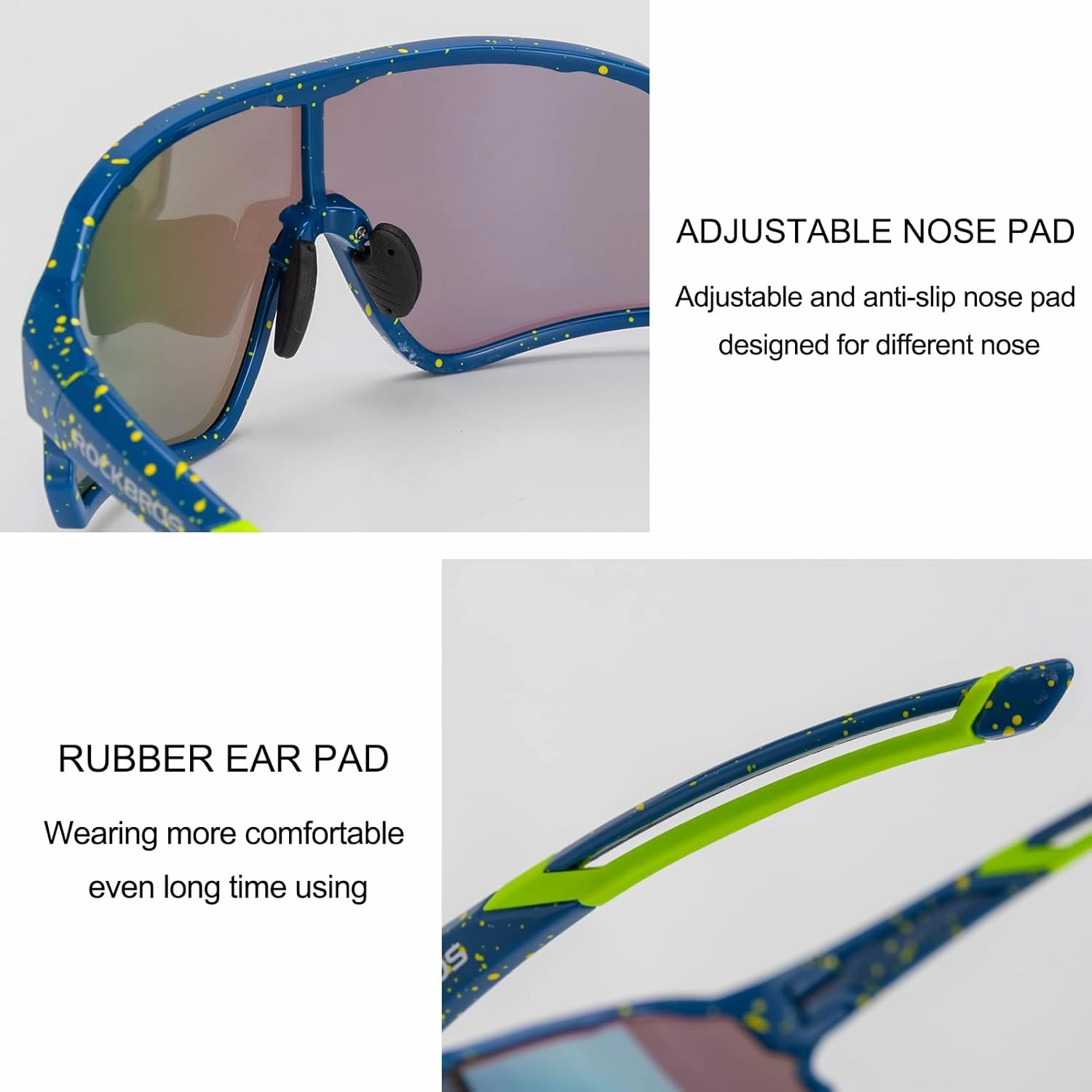 ROCKBROS Polarized Sunglasses UV Protection for Women Men Cycling Sunglasses