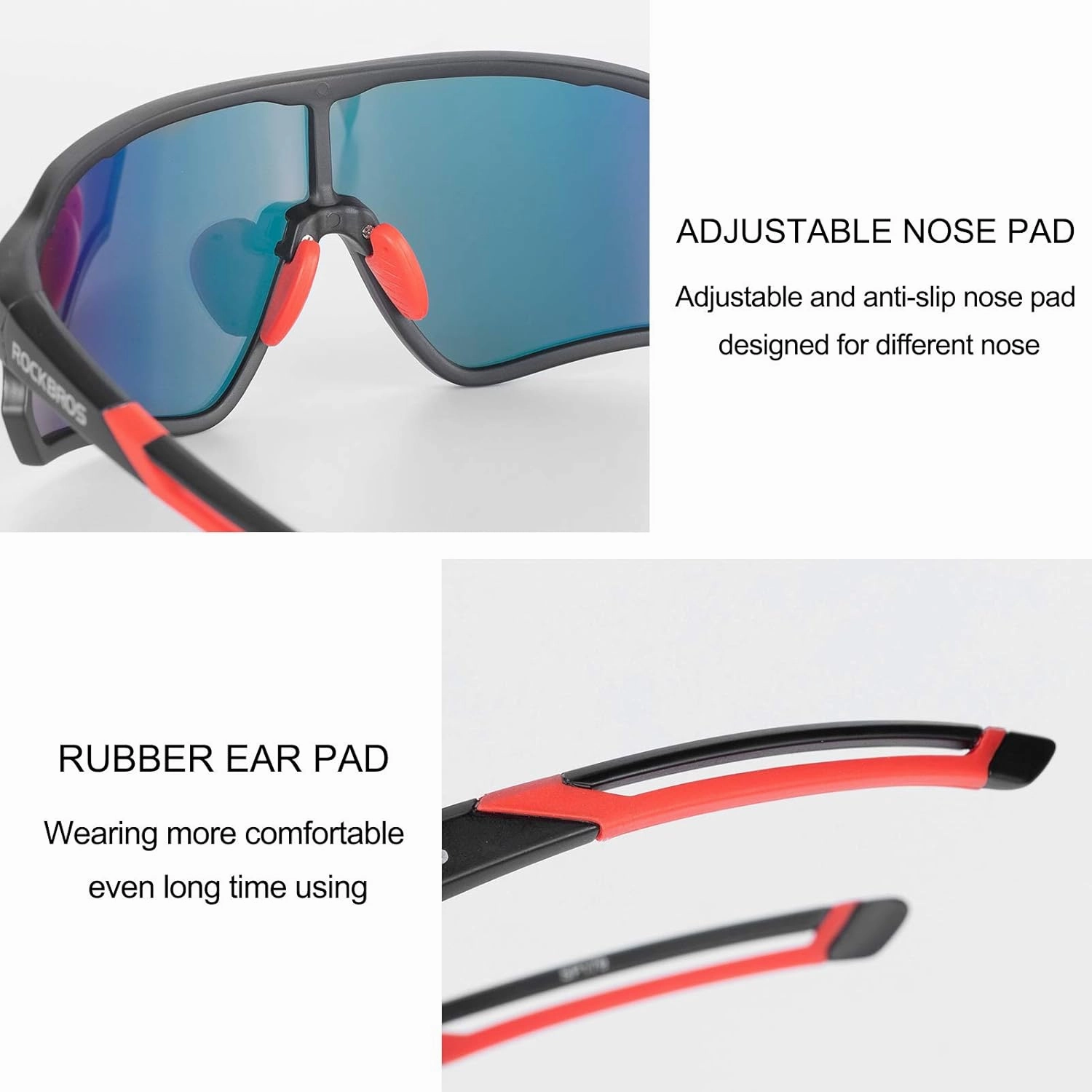 ROCKBROS Polarized Sunglasses UV Protection for Women Men Cycling Sunglasses