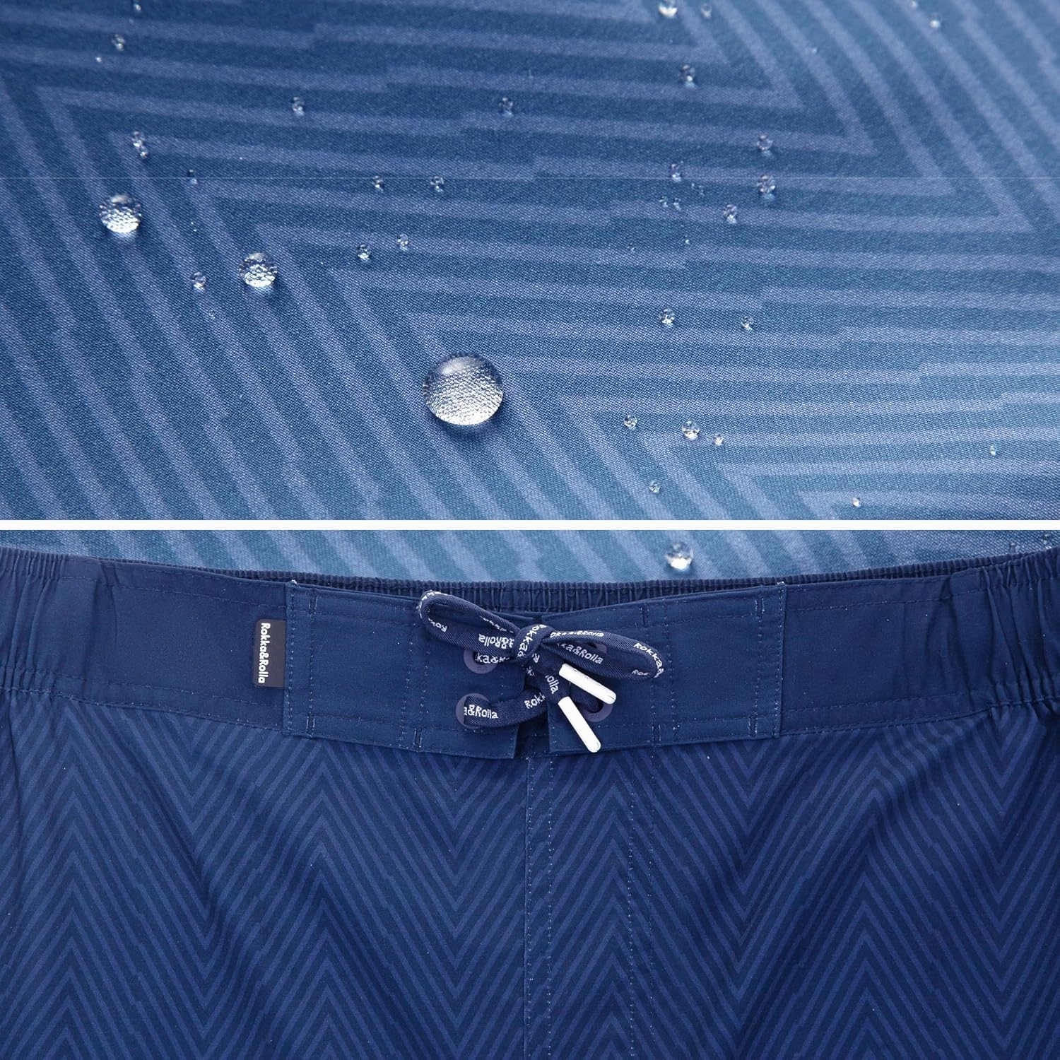 Rokka&Rolla Men's Swim Trunks 9" Quick Dry Stretch Board Shorts Beach Swimwear