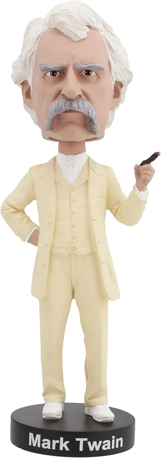 Royal Bobbles Mark Twain American Writer & Humorist Collectible Bobblehead Statue