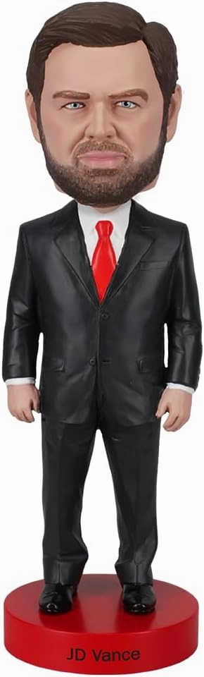 Royal Bobbles JD Vance Collectible Bobblehead Statue – 50th Vice President of The United States, Political Memorabilia