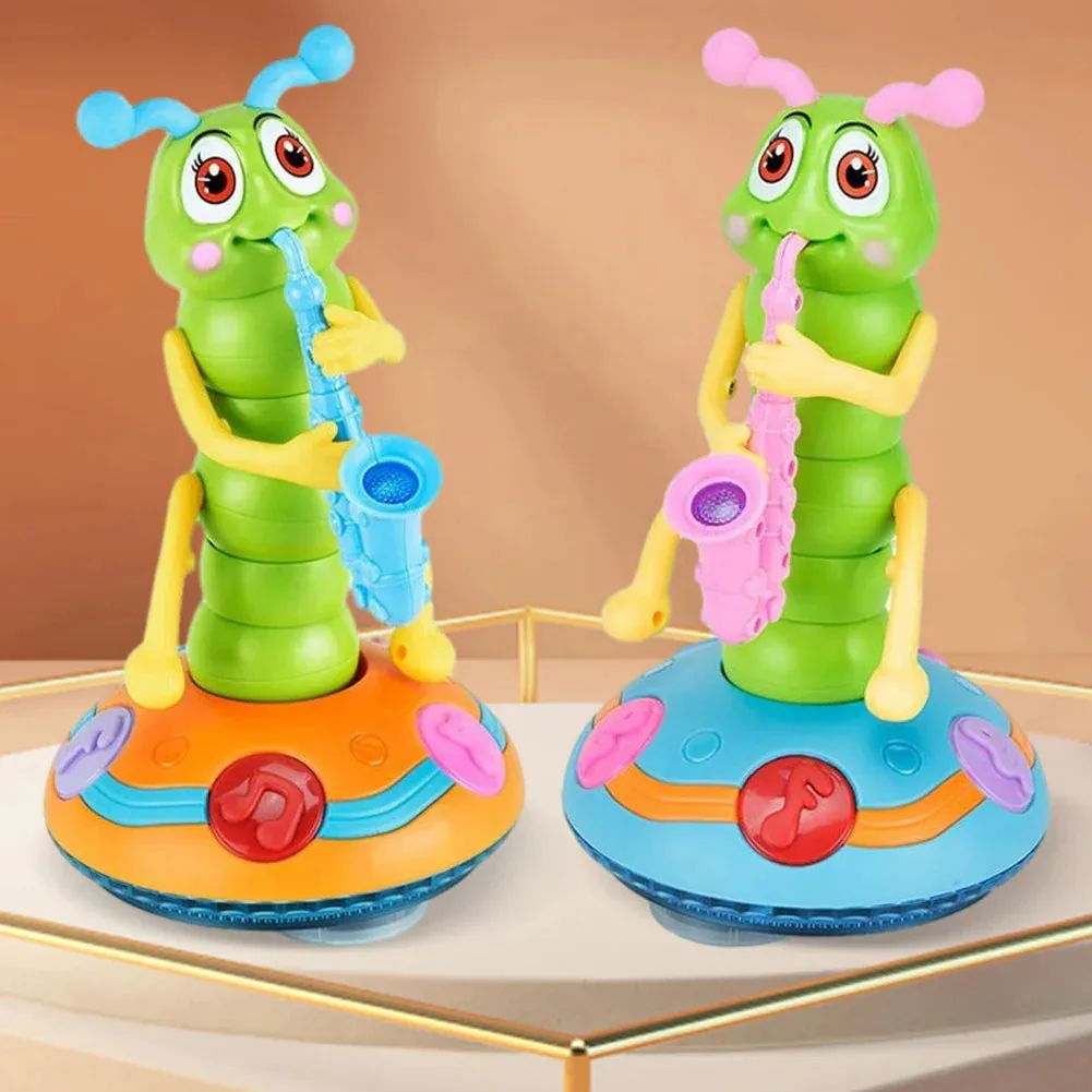 RoyaleGlow Musical Dancing Saxophone Caterpillar Toy