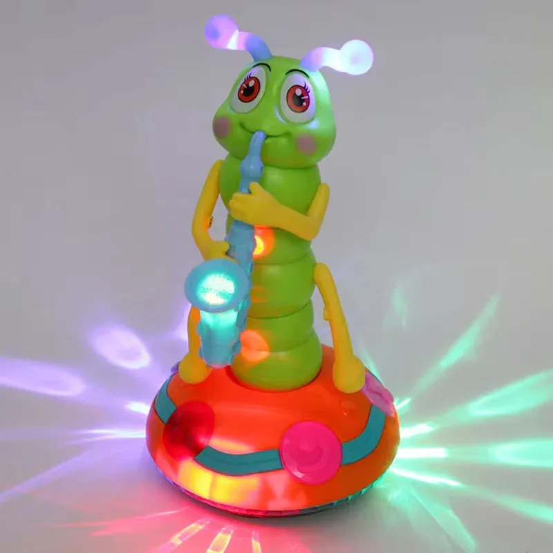 RoyaleGlow Musical Dancing Saxophone Caterpillar Toy