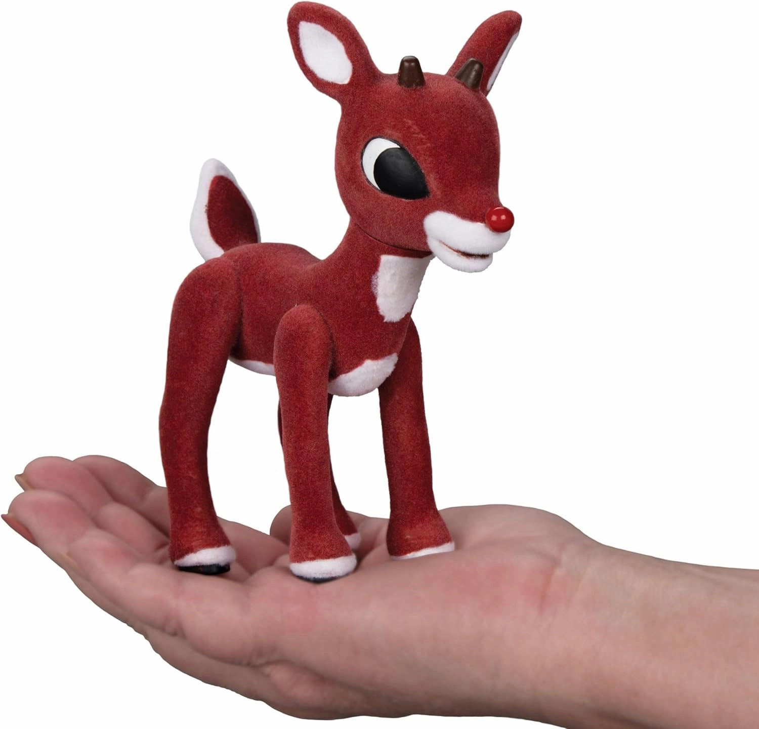 Rudolph The Red-Nosed Reindeer Collectible Figures, 1:1 Scale Movie Replicas, 6-13 Inches (Rudolph® and Hermey™ with Two Bunnies and Misfit Airplane)