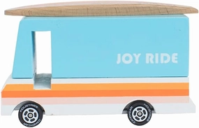 Ruggish Candy Car Joyride Exclusive - Premium Handcrafted Wooden Car Toy - Surf Van - Age 3 