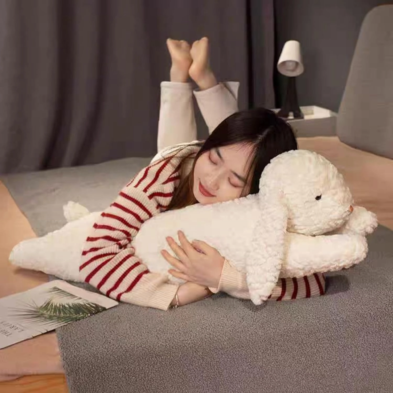 Ryttir Ultra Soft Stuffed Bunny Stuffed Animal Plush Pillow- 40" Long Fluffy Rabbit Hugging Toy,Hypoallergenic Bunny Toys for Kids & Adults