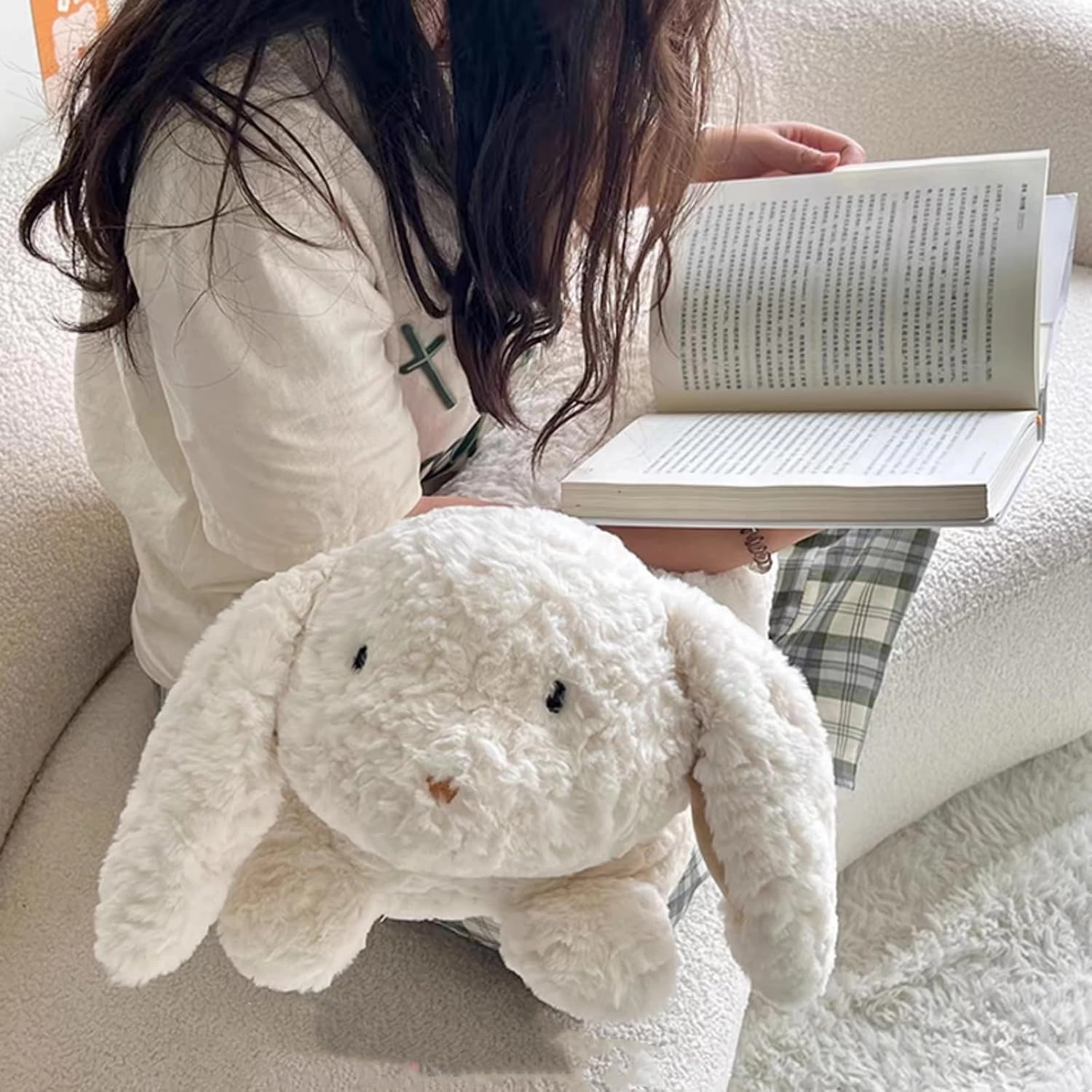 Ryttir Ultra Soft Stuffed Bunny Stuffed Animal Plush Pillow- 40" Long Fluffy Rabbit Hugging Toy,Hypoallergenic Bunny Toys for Kids & Adults