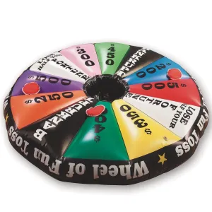 S&S Worldwide Wheel of Fun Inflatable Toss Game. Game Show Style Fun in a Jumbo Toss Game! Includes 50" Inflatable Target, 6 Beanbags and Instructions.
