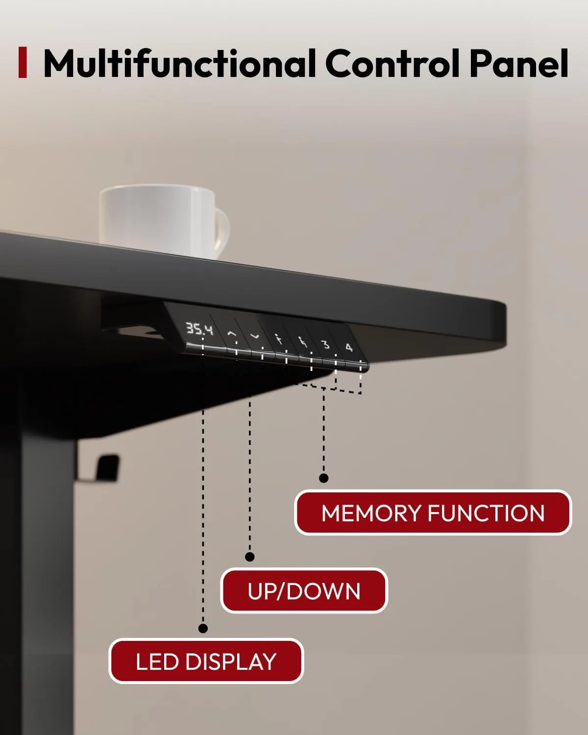 SANODESK Standing Desk Height Adjustable Electric Stand up Desk 63x24 Inches Sit Stand Home Office with Splice Board, Black Frame/Black Top