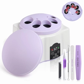SAVILAND Advanced Nail Polish Remover Machine: Nail Soaking Bowl Gel Nail Remover Machine Steam Off Nail Remover Machine with Acrylic Nail Tools Soak off Bowl with Cuticle Oil for Home Use DIY