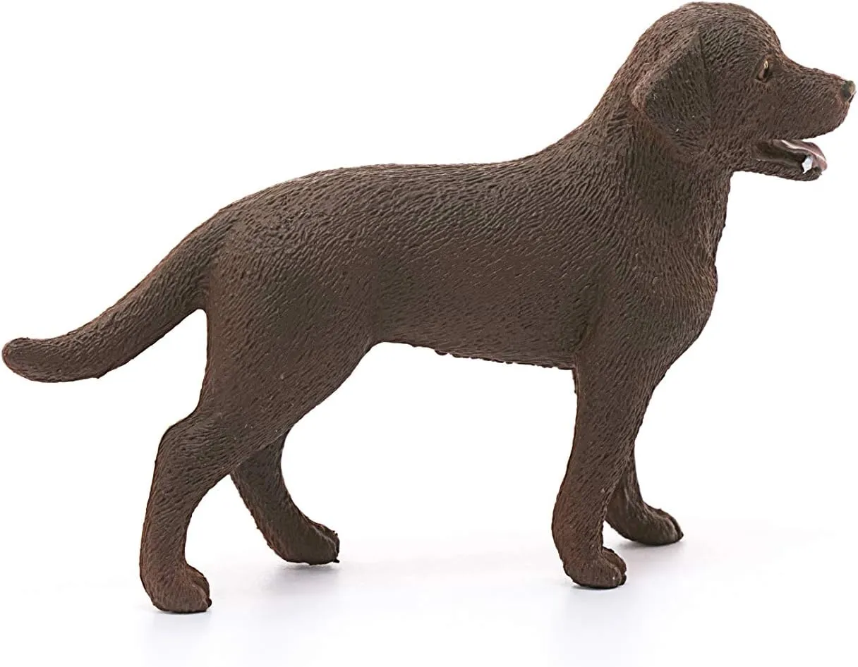 Schleich Farm World - 3" Small Dog Figure - Realistic Animal Toys for Kids and Toddlers, Labrador Retriever Dog Toy Figurine, Ages 3 