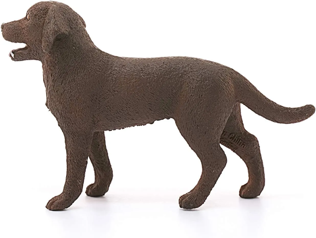 Schleich Farm World - 3" Small Dog Figure - Realistic Animal Toys for Kids and Toddlers, Labrador Retriever Dog Toy Figurine, Ages 3 