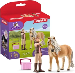 Schleich Horse Club Horse Toy for Girls and Boys Ages 5 , Groom with Icelandic Pony