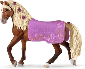 Schleich Horse Club, Horse Toys for Girls and Boys, Horse Show Horse Set with Paso Fino Stallion Horse Toy, 2 pieces, Ages 5 
