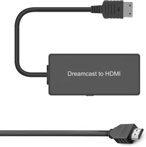 Sega Dreamcast to HDMI Converter Supports 16:9/4:3 switching, Plug and Play HD HDMI Cable for Sega Dreamcast (Sega DC)