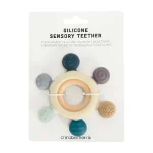 Sensory Silicone Teether Blue