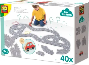 SES Creative 13152 Felt Road Course 40 Pieces with Car