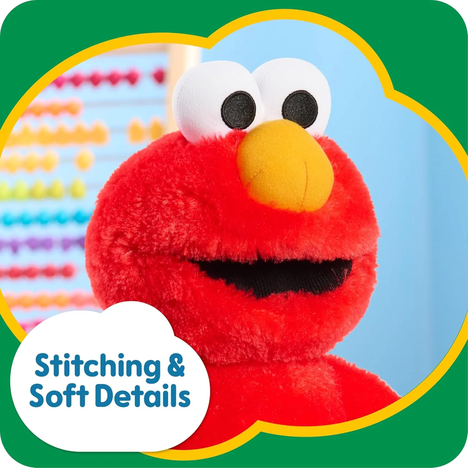 SESAME STREET Big Hugs 18-inch Large Plush Elmo Doll, Soft and Cuddly, Red, Pretend Play, Kids Toys for Ages 18 Month by Just Play