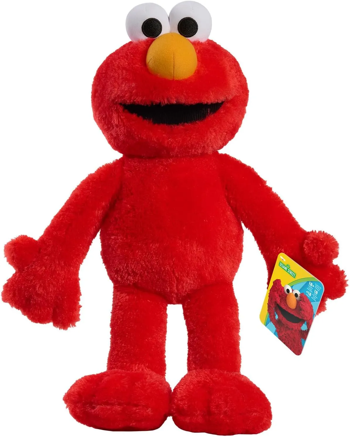 SESAME STREET Big Hugs 18-inch Large Plush Elmo Doll, Soft and Cuddly, Red, Pretend Play, Kids Toys for Ages 18 Month by Just Play