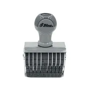 Shiny 10 Band Number Stamp with Alphabet 5mm N310A