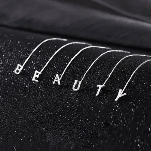 Shiny Alphabet Earrings