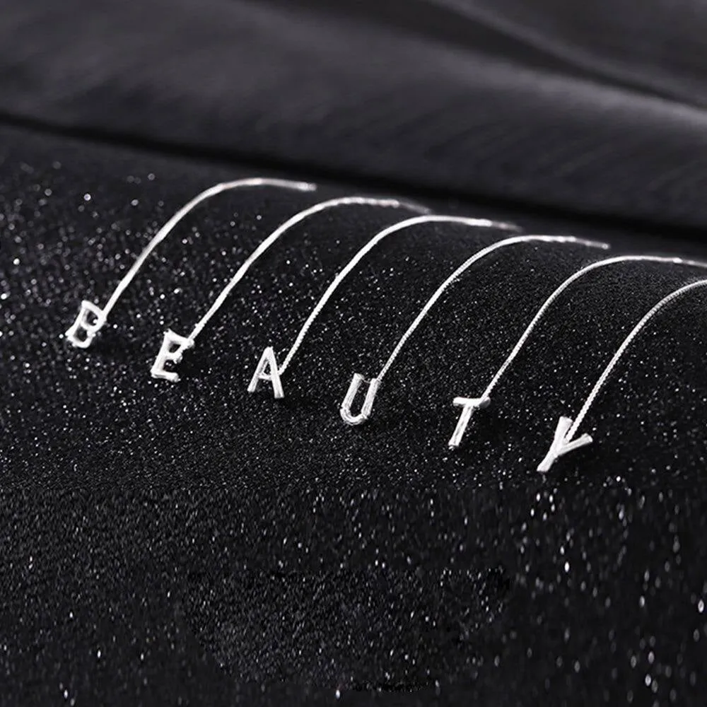 Shiny Alphabet Earrings