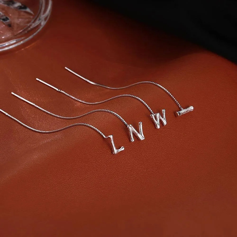 Shiny Alphabet Earrings