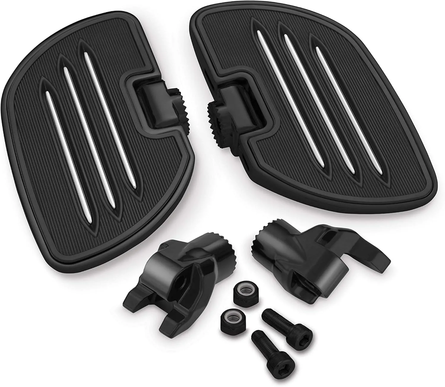 Show Chrome 41-404BK Can-Am Ryker Black Commander Driver Board Fits All Ryker Models Fully Angle Adjustable