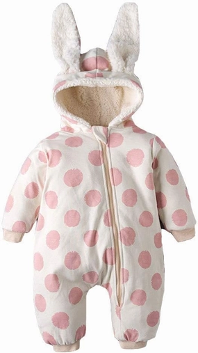 Simplee kids Baby Infant Boy Girl Winter Warm Snowsuit Outwear Newborn Hooded Footed Romper Jumpsuit for 0-18 Months