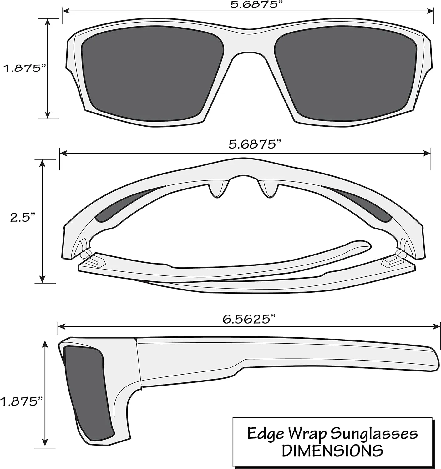 Siskiyou LSU Tigers Edge Wrap Sunglasses