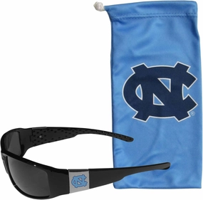 Siskiyou W. Virginia Mountaineers Chrome Wrap Sunglasses and Bag